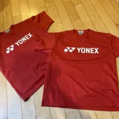 YONEX テニス Tシャツ レッド 2枚セットのサムネイル
