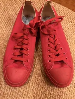 CONVERSE オールスター モノカラーズ VD OX赤27cm 中敷なし