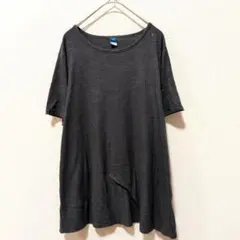 オールドネイビー 半袖カットソー 丸首 半袖 M 黒 ポリエステル デイリー