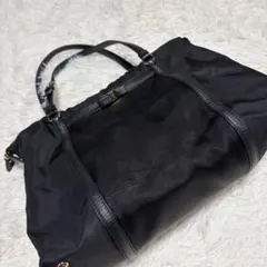 サルヴァトーレ フェラガモ ヴァラ リボン ナイロン トートバッグ ブラック