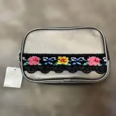 Lake Aster コスメポーチ シルバー　新品タグ付き