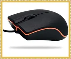 【限定】ブラック有線 静音 持ち運び便利超薄型モードマウス/USB接続/マウス小