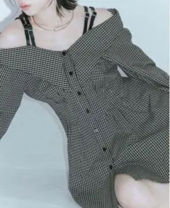 新品　crayme Twin Belt Shirtワンピース