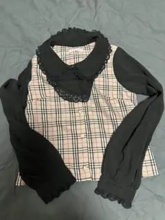 MARSレース付き長袖シャツとフリルスカートセット