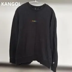 KANGOL カラフル刺繍 クルーネック トレーナー