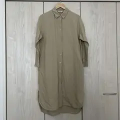 ユニクロ　シャツワンピース　マタニティ　授乳服