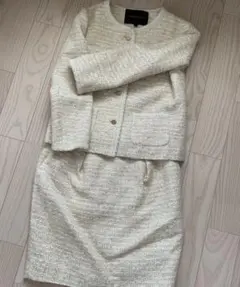 Jewel Changes ツイードノーカラースーツ