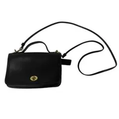 OLD COACH オールドコーチ ミニショルダーバッグ ターンロック ブラック