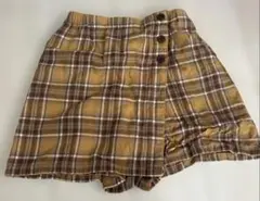 UNIQLO ユニクロ　フランネルチェックスカートパンツ　140