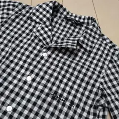 値下　未使用　アニエスベー　ギンガムチェック 半袖シャツ caffè
