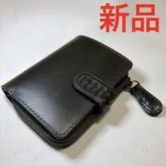 新品 ノマドイ L字ファスナー縦型折り財布 ダークグリーン 緑 財布 フラップ付のサムネイル