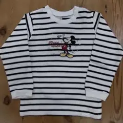 ディズニーミッキーマウス刺繍長袖Tシャツ