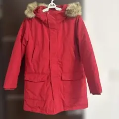 UNIQLO キッズ　フード付きレッドコート 150