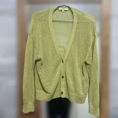 UNIQLO ライトグリーン カーディガン Lサイズ