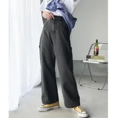 java メンズライク ペインター ツイル＆ワイドデニム パンツ