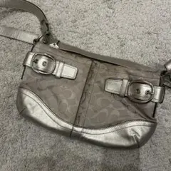 OLD COACH ショルダーバッグ シルバー