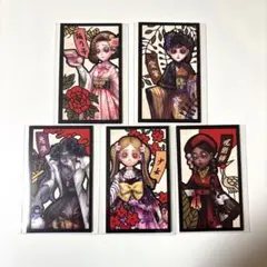 第五人格 ナムコ 花札風イラストカード　全12種　+和紙風缶バッジ 花札モチーフの衣装を身にまとった「IdentityV 第五人格」の