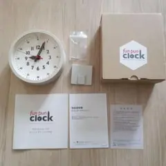 レムノス ふんぷんクロック fun pun clock アナログ置時計 ホワイト