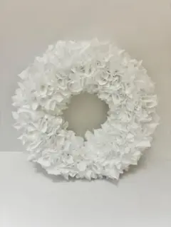 リース　白　インテリア　風水　壁掛け　ハンドメイド