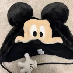 ミッキーマウス 耳付きファーキャップ
