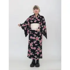ジュエティjouetie ジャパン浴衣 市松模様 浴衣帯セット - メルカリ