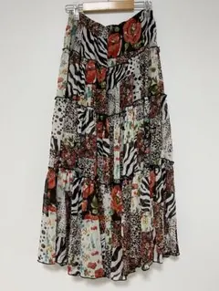 【値下げ中！花柄　しまうま柄　ドット柄フレアスカート】