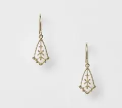 ✨️新品未使用✨️　アガット　手編みレースモチーフ　ピアス