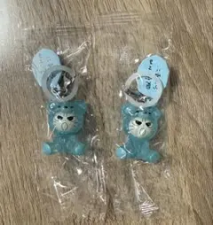 しかるねこ　めじるしアクセサリー　ぬいぐるみ　2セット