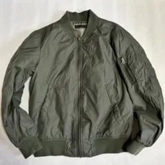 UNIQLO ユニクロ MA-1 ブルゾン フライトジャケット カーキ M相当