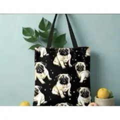 犬柄 トートバッグ