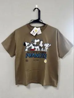 スヌーピーSNOOPY150cm モカブラウン半袖Tシャツ新品のサムネイル