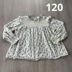whibaster 120 花柄 長袖シャツ ブラウス