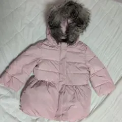 babyGap ファー付き中綿ダウンコート ピンク 95cm