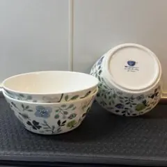 専用。花柄陶器ボウル 3個セット