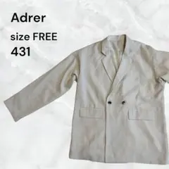 Adrer テーラードジャケット ベージュ FREE 薄手羽織　上着　フォーマルのサムネイル