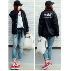 X-GIRL　コーチジャケット　黒