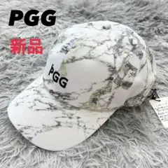 新品　PGG パーリーゲイツ　キャップ　ユニセックス　ホワイト　フリーサイズ