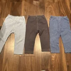 ベビー用レギンス 3色セット　UNIQLO