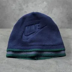 【00s】NIKE ビーニー　マルチボーダー　赤タグ　vintage Y2K