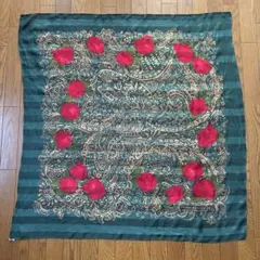 PIERRE BALMAIN シルク100% 大判花柄ストール