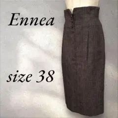 Ennea チェック柄 タイトスカート キレイめ　size 38のサムネイル