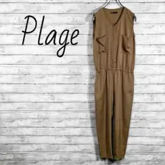 Plage ブラージュ ノースリーブ オールインワン サロペット ベージュのサムネイル
