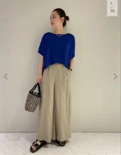 ジャーナールスタンダードリネンフレアパンツ