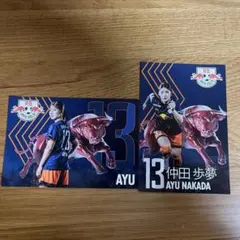 ポストカード2枚セット　仲田歩夢　RB大宮アルディージャウーマン