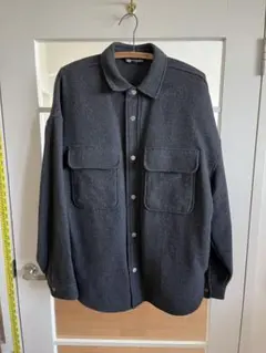 ZARA メンズダークグレー シャツジャケット