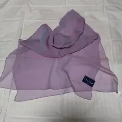 【のりりん様専用】ELLE 薄紫 玉虫色 スカーフ シフォン