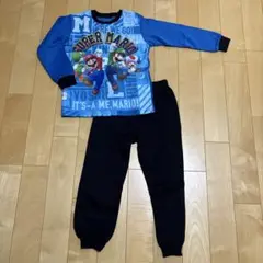 スーパーマリオ 光るパジャマ上下セット　130