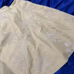 Noela ノエラ　フラワー　フロッキー　スカート　Sサイズ　イエロー