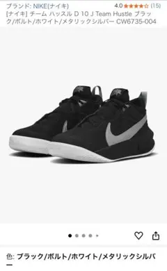 Nike バスケットシューズ ブラック/シルバー ハイカット