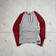90s Abercrombie&Fitch ヘンリーネック　サーマル　y2k